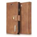 iPhone 7/8/SE (2020)/SE (2022) DG.Ming Detachable Wallet Leather Case - Brown
