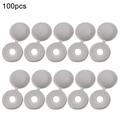 100 Pcs. Hinged Plastic Screw Cover Caps