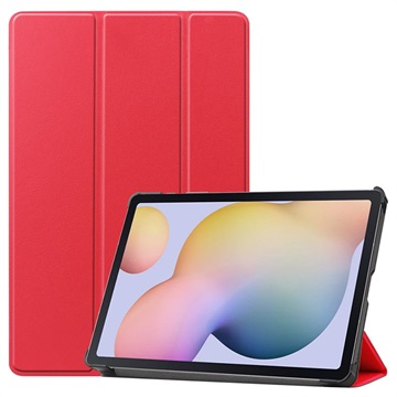 Tri-Fold Series Samsung Galaxy Tab S7 Folio Case - Red