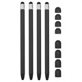 2-in-1 Universal Capacitive Stylus Pen - 4 Pcs.