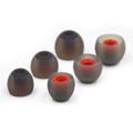 Replacement Silicone Earbud Tips - 3 Pairs - Black