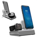 3-in-1 Aluminum Alloy Charging Station - iPhone, Apple Watch, AirPods