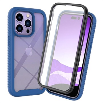 360 Protection Series iPhone 14 Pro Max Case - Blue / Clear