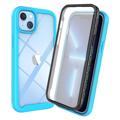 360 Protection Series iPhone 14 Plus Case - Baby Blue / Clear