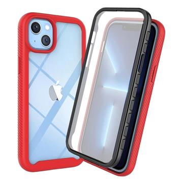 360 Protection Series iPhone 14 Plus Case - Red / Clear