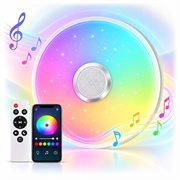 36W Smart LED Ceiling Light with Remote Control / Bluetooth Speaker - Round Shape
