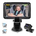 4.3" HD 1080P Car Baby Monitor with 360 Rotation for Rear Seat Safety