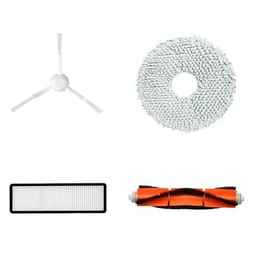 4-Pack Set for Dreame Bot L10s Ultra/S10 Pro Vacuum Cleaner - Main Brush, Side Brush, HEPA Filter, Mop Cloth
