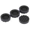 4-Piece Shock-Absorbing Pads for Washing Machines & Appliances - Black