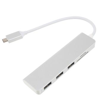 5-in-1 USB-C Hub to 3x USB-A and TF/SD Card Reader