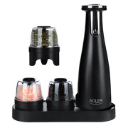 Adler AD 4449b Electric Salt and Pepper Grinder - Set - 3 grinders - USB