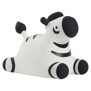 A067 Zebra Silicone Night Light with Tap Control - White / Black