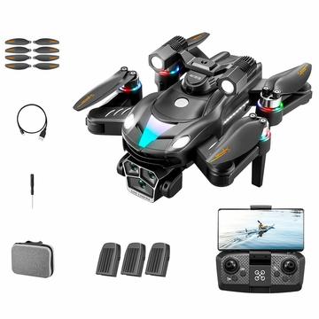 A168 Brushless RC Drone with 8K Dual Cameras, Optical Flow - Black