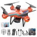 Drone with HD Dual Camera and Remote Control AE11 (Open-Box Satisfactory) - Orange