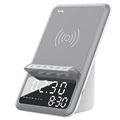 AFK BT512 Radio Clock / Bluetooth Speaker with Wireless Charger (Open-Box Satisfactory) - Grey