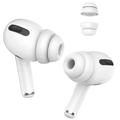 AHASTYLE PT99-2 1 Pair Earbud Ear Tips for Apple AirPods Pro 2 / AirPods Pro Bluetooth Earphone Silicone Caps Cover, Size S - White