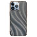 Abstract Series iPhone 14 Pro TPU Coated Case - Grey