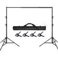 Adjustable Tripod Stand with 4 Clamps for Photo Background - 2.88x3m