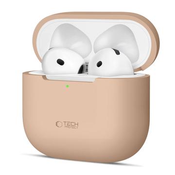 AirPods 4 Tech-Protect Silicone Case - Caffe Latte