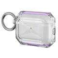 AirPods Pro 3 Dual-Color Soft TPU Protective Case - Purple / Transparent