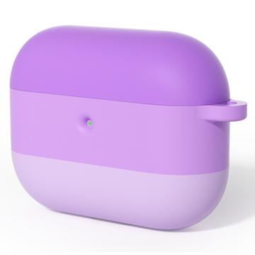 AirPods Pro 3 Gradient Shockproof Silicone Case with Carabiner - Purple