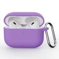 AirPods Pro 3 Silicone Case with Carabiner - Purple