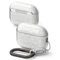 Airpods Pro 3 Ringke Silicone Case - Shockproof Protection - Glitter Clear