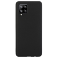 Anti-Fingerprint Matte Samsung Galaxy A42 5G TPU Case - Black