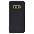 Anti-Fingerprint Matte Samsung Galaxy S10e TPU Case - Black