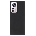 Anti-Fingerprint Matte Xiaomi 12 Pro TPU Case - Black