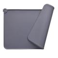 Anti-Slip Silicone Pet Food Mat - 47x30cm - Grey