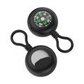 Apple AirTag 1/2 Silicone Case with Compass - Black