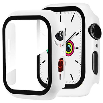 Apple Watch SE (2022)/SE/6/5/4 Plastic Case with Screen Protector - 40mm - White