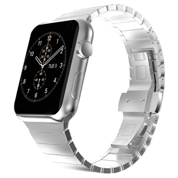 Apple Watch Series 11/10/9/8/SE 3/SE (2022)/7/SE/6/5/4/3/2/1 Stainless Steel Strap - 42mm/41mm/40mm/38mm - Silver