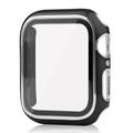Apple Watch Series SE (2022)/SE/6/5/4 Case with Tempered Glass Screen Protector - 44mm - Black