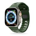 Apple Watch Series Ultra 2/Ultra/9/8/SE (2022)/7/SE/6/5/4/3/2/1 Tech-Protect IconBand Line Silicone Strap - 49mm/45mm/44mm/42mm - Army Green