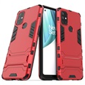 Armor Series OnePlus Nord N10 5G Hybrid Case with Stand - Red