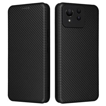 Asus Zenfone 11 Ultra Flip Case - Carbon Fiber - Black