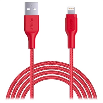 Aukey CB-AL2 MFi USB-C / Lightning Cable - 2m - Red