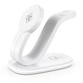 B-28 3-in-1 Wireless Charger with Night-Light - White