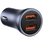 Baseus Golden Contactor Pro car charger CCJD-A0G, 2x USB, 40W - gray
