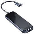 Baseus Mirror USB-C Hub CAHUB-DZ0G - USB 3.0, RJ45, HDMI, PD - Grey