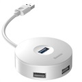 Baseus Round Box 4-port USB 3.0 Hub with MicroUSB Power Supply