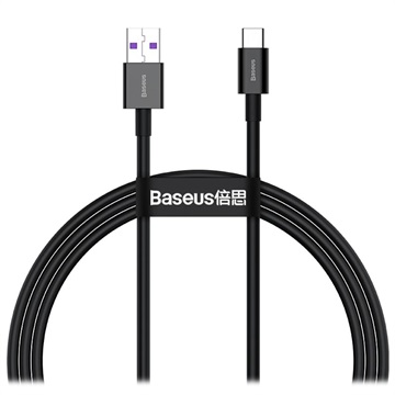 Baseus Superior Series USB-C Data & Charging Cable - 66W, 1m (Open-Box Satisfactory) - Black