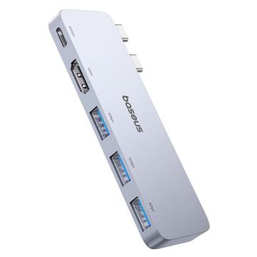 Baseus UltraJoy 5-Port USB-C Hub - HDMI, USB-C, 3x USB-A - Grey