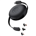 Baseus Zink 3-in-1 Retractable Magnetic Cable - 1m