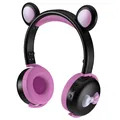 Bear Ear Bluetooth Headphones BK7 with LED