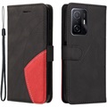 Bi-Color Series Xiaomi 11T/11T Pro Wallet Case - Black