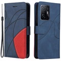 Bi-Color Series Xiaomi 11T/11T Pro Wallet Case - Blue