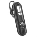 Bluetooth Headset with Microphone and LCD Display - Black